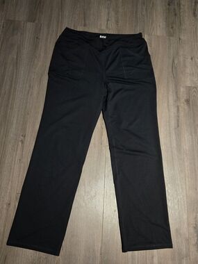 Lands End  Active Yoga Pants Womens  Size Large Stretch Pull On Black Long